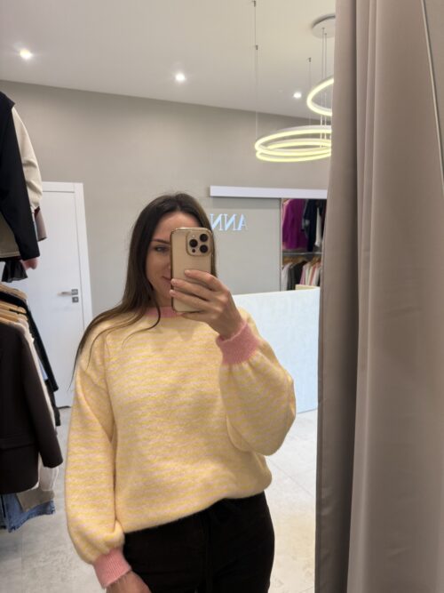 IMG_7514 SWETER PASY ŻÓŁTO-RÓŻOWY