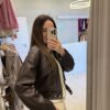Kurtka ramoneska czekoladowa M/L