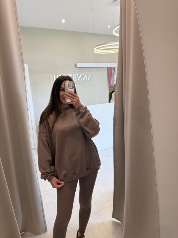 KOMPLET DRESOWY Z LEGGINSAMI KAKAO