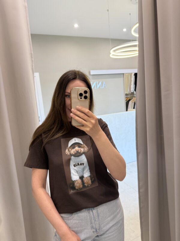 T-SHIRT PIESEK NIEBIESKI